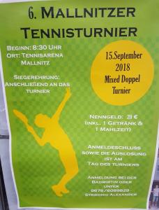 Mixdoppel Turnier in Mallnitz am 15.9.2018